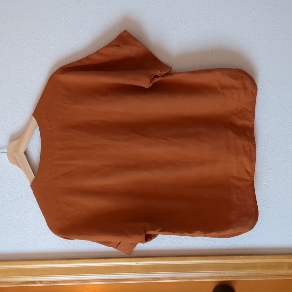 Everlane linen cropped shirt - Picture 2 of 4